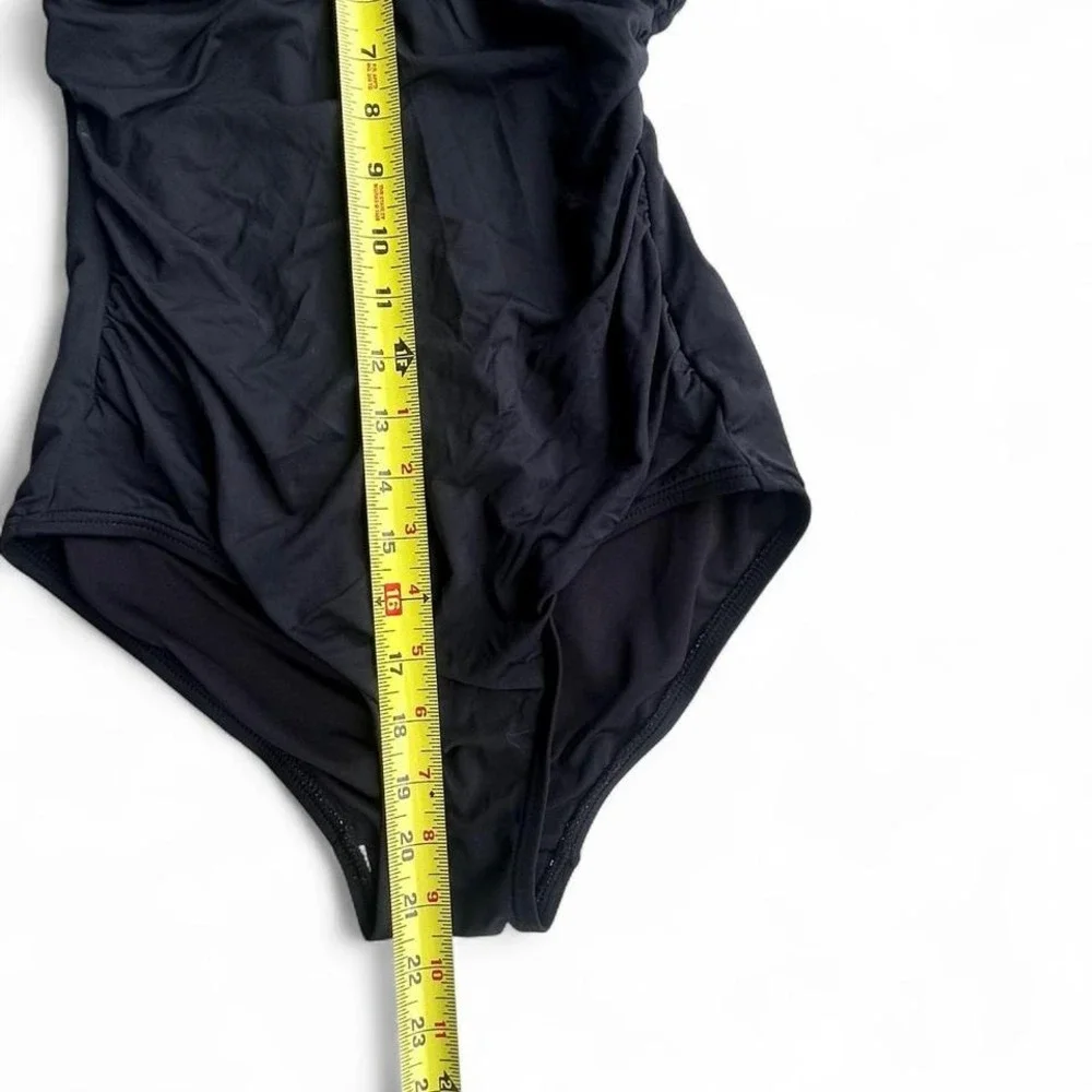 Michael Kors size 6 women's‎ Onepiece swim suit black designer